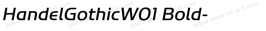 HandelGothicW01 Bold字体转换